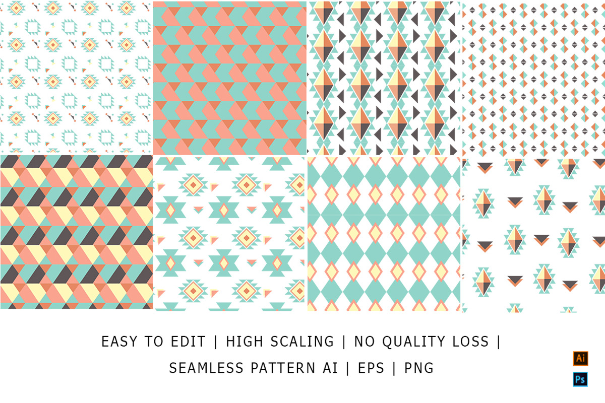 GEOETHNIC Geometric BRUSH & PATTERNS, a Pattern Graphic by Design Unique (Photo 10 of 10)