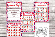 Valentine’s Day Bingo Printable Game, a Print Template by Graphicsnext (Thumbnail 4 of 4)