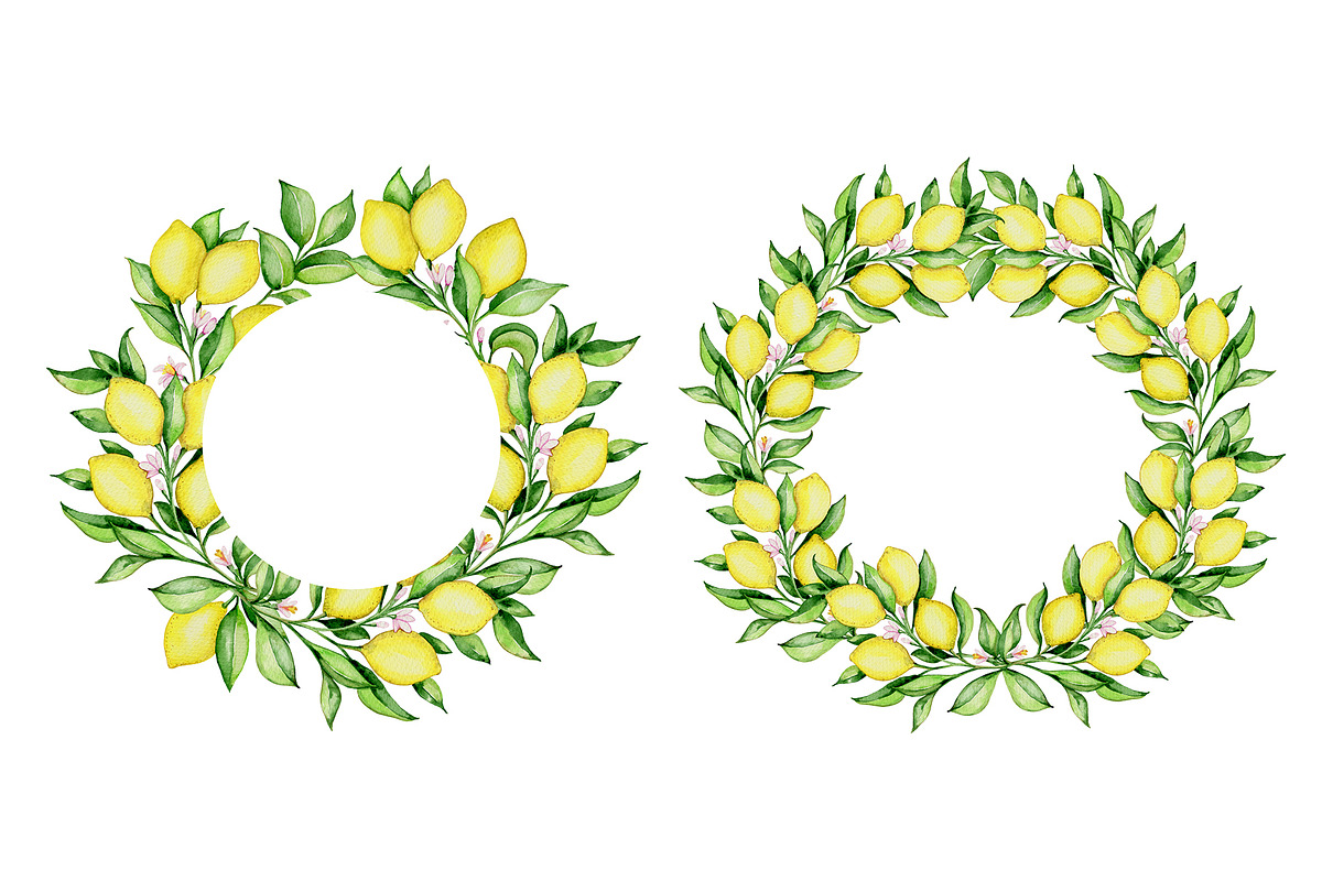 Lemon Tree Watercolor Design Kit, a Decorative Illustration by Artspace (Photo 5 of 8)
