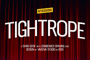 Tightrope – Condensed Sans Serif, a Sans Serif Font by Vadovastd (Thumbnail 1 of 8)