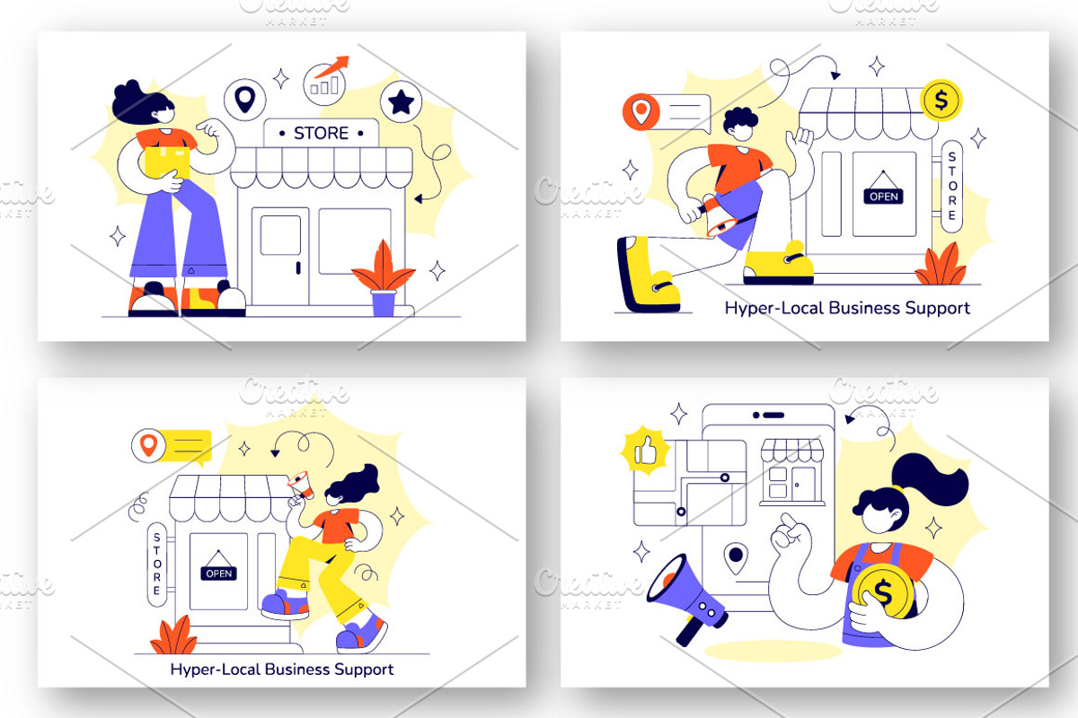 10 Hyper Local Business Support, a Finance Illustration by denayunebgt (Photo 2 of 4)