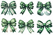 St Patrick's Day Heart Coquette Bow, an Illustration by Watercolor design (Thumbnail 4 of 4)