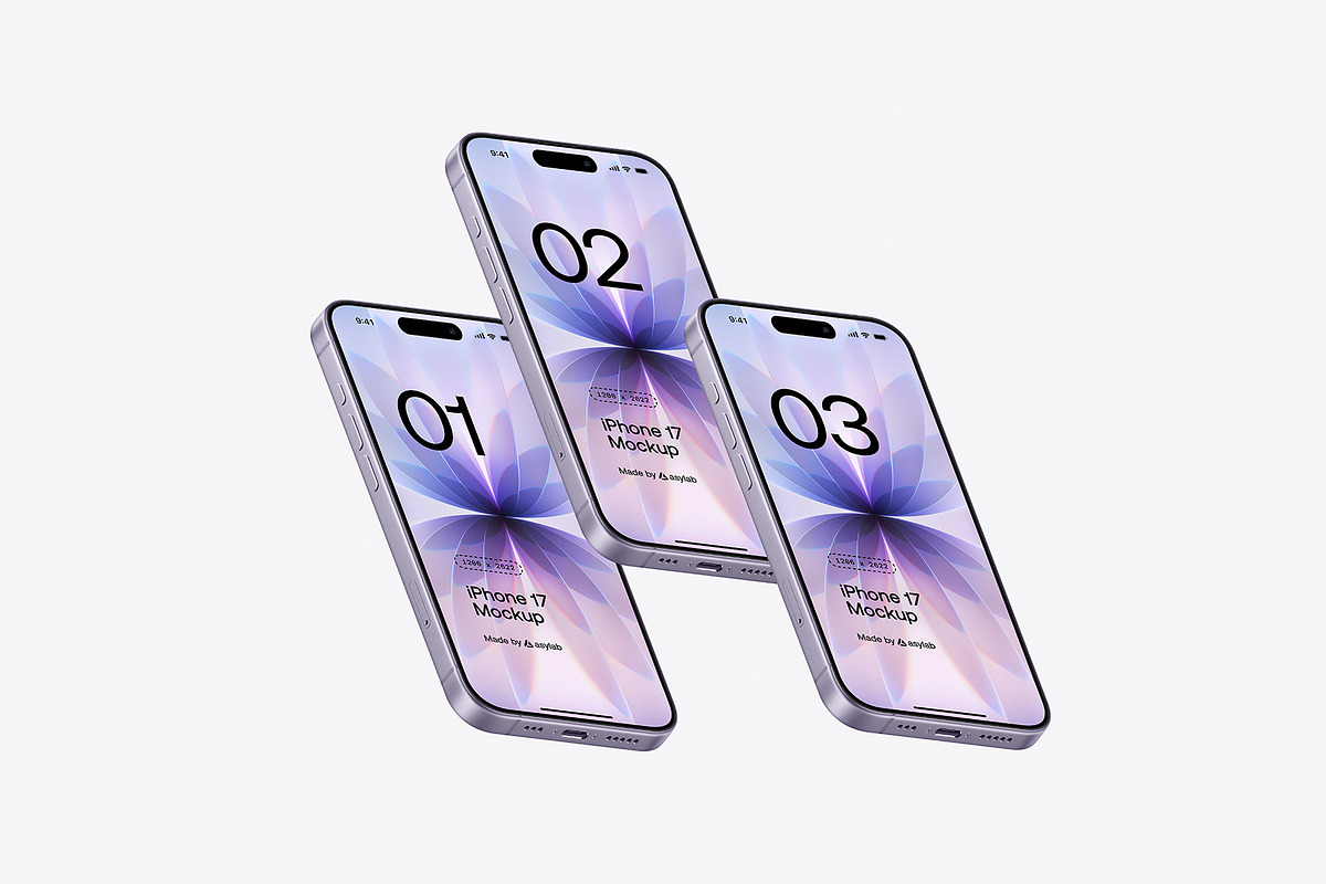 iPhone 17 - 24 Mockups Scenes, an iPhone Mockup by Asylab (Photo 38 of 61)