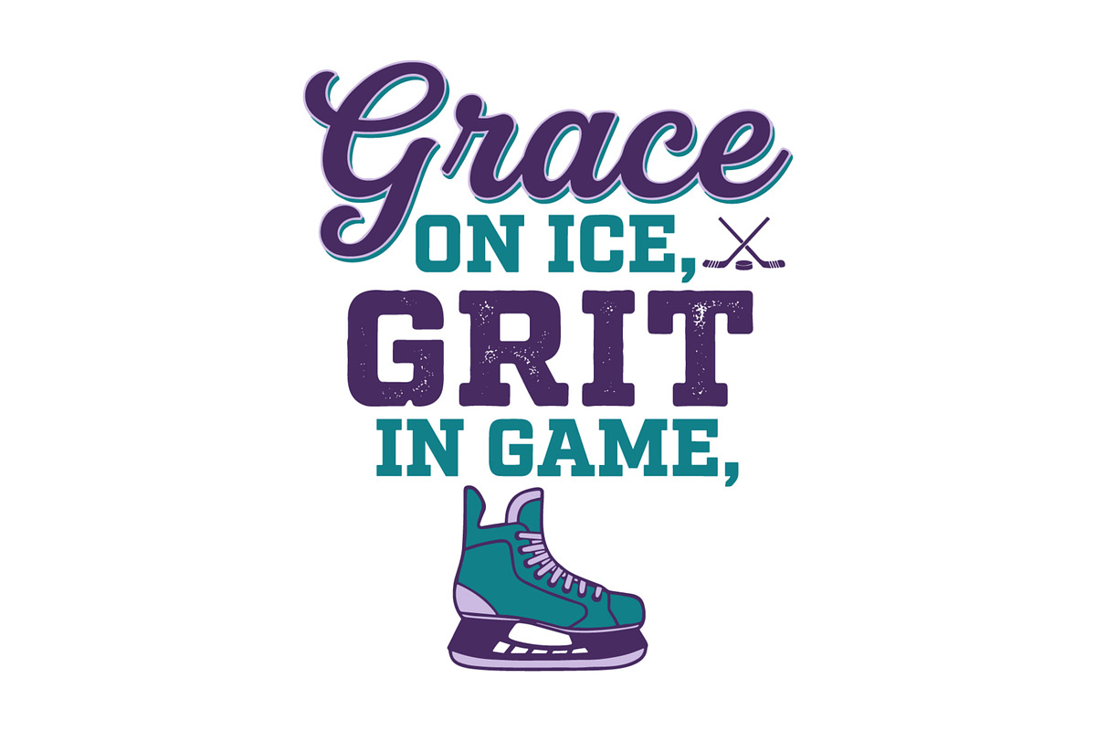 Hockey T-Shirt Design. Ice Hockey, an Object Graphic by jahid234 (Photo 3 of 3)
