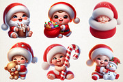 Cute Christmas Baby Santa Sublimatio, an Illustration by RobertsArt (Thumbnail 2 of 5)