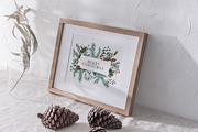 Winter Greenery Watercolor Set, an Illustration by NassyArt (Thumbnail 5 of 10)