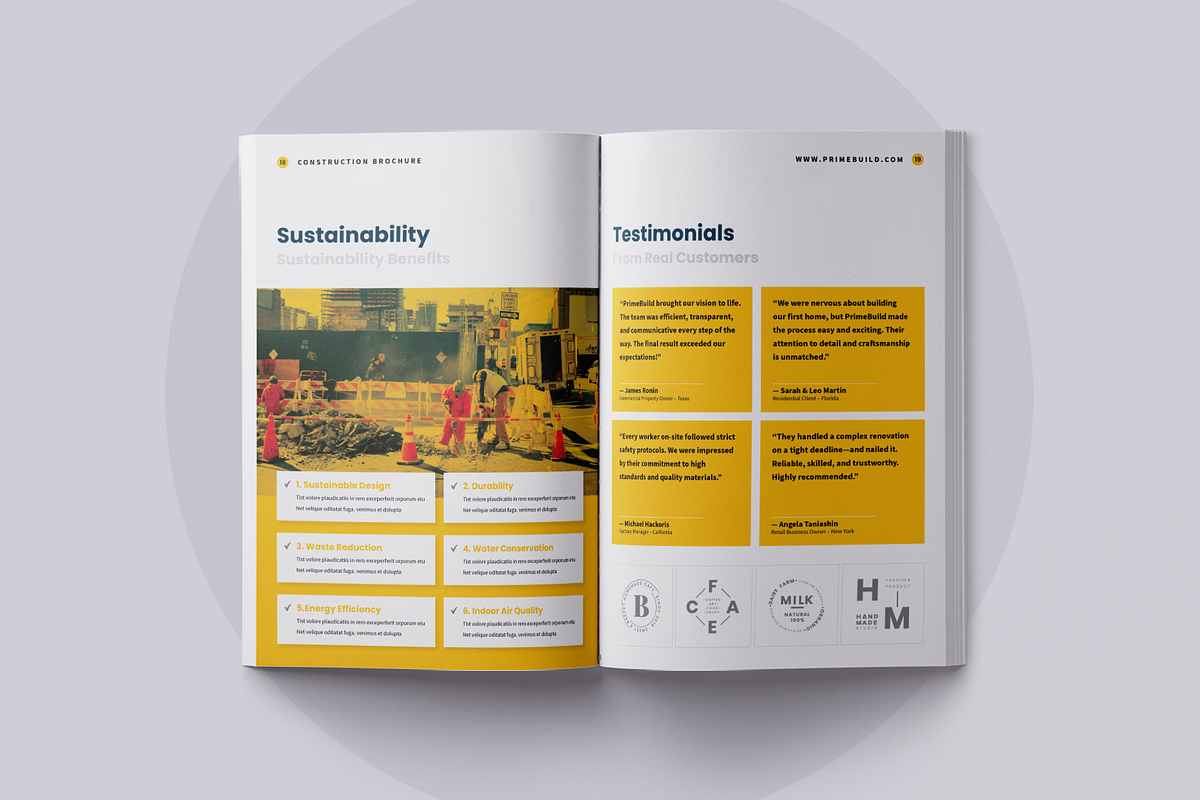 Construction Brochure | Canva, a Brochure Template by ArtisticLand (Photo 9 of 10)