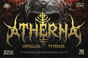 Atherna, a Blackletter Font by Burntilldead (Thumbnail 1 of 11)