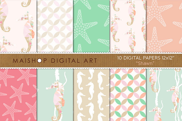 Digital Paper Shawn preview 4