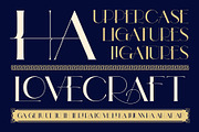 Lovera - Art Deco Typeface, a Sans Serif Font by Graptail (Thumbnail 4 of 12)
