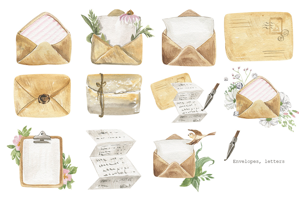 Spring Letters, an Illustration by Love Watercolor Store (Photo 4 of 9)