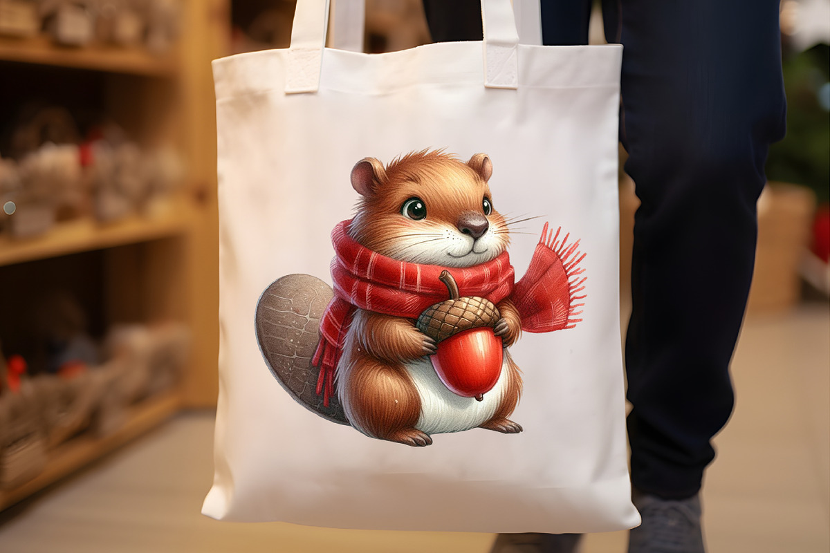 Autumn Cute Beaver Clipart, an Illustration by Rose Art (Photo 5 of 7)