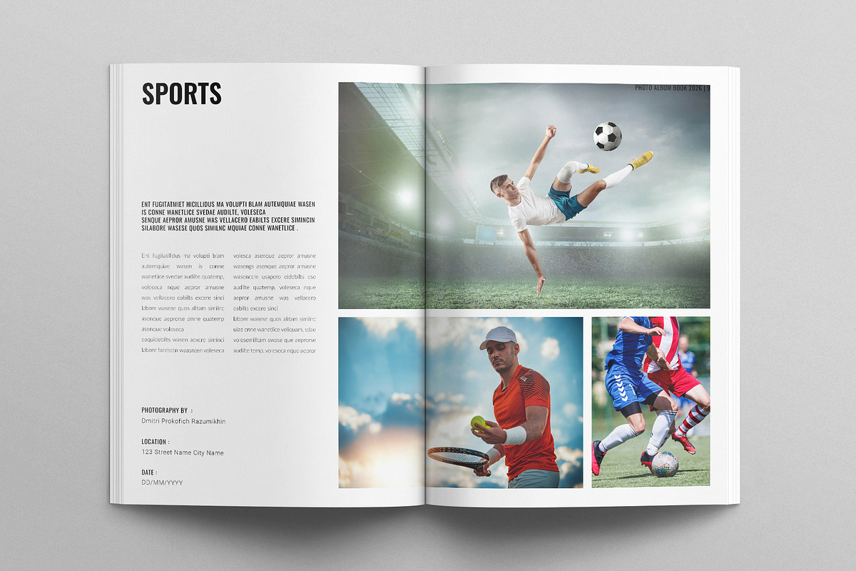 Photo Album Book Template, a Magazine Template by E-Type (Photo 4 of 8)