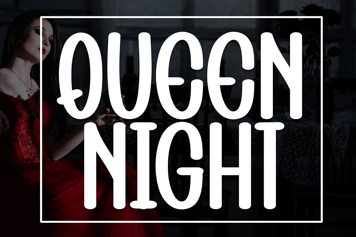 Queen Night | Script Font, a Script Font by Scratchones (Photo 1 of 8)