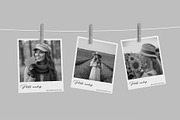 Hanging Polaroid Photo Frame Mockup, a Product Mockup by graphypix (Thumbnail 3 of 4)