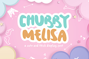 Chubby Melisa, a Handwritten Font by asfgraphics (Thumbnail 1 of 8)