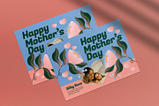 Blue Pink Mother's Day Greeting Card, a Card Template by graphicook (Thumbnail 2 of 4)