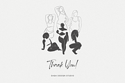 Minimal Abstract Curvy Women Art, an Illustration by Saga Design Studio (Thumbnail 6 of 6)