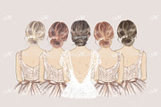 Bride with Bridesmaids Illustration, a Person Illustration by Maddy's Art & Mockups (Thumbnail 3 of 3)
