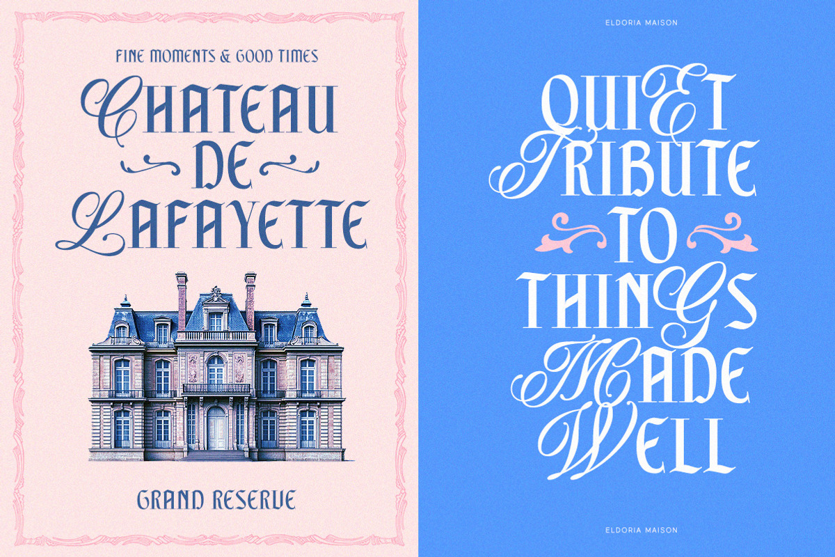 Eldoria Maison Luxury Mixed Font, a Script Font by Letterhend Studio (Photo 7 of 9)