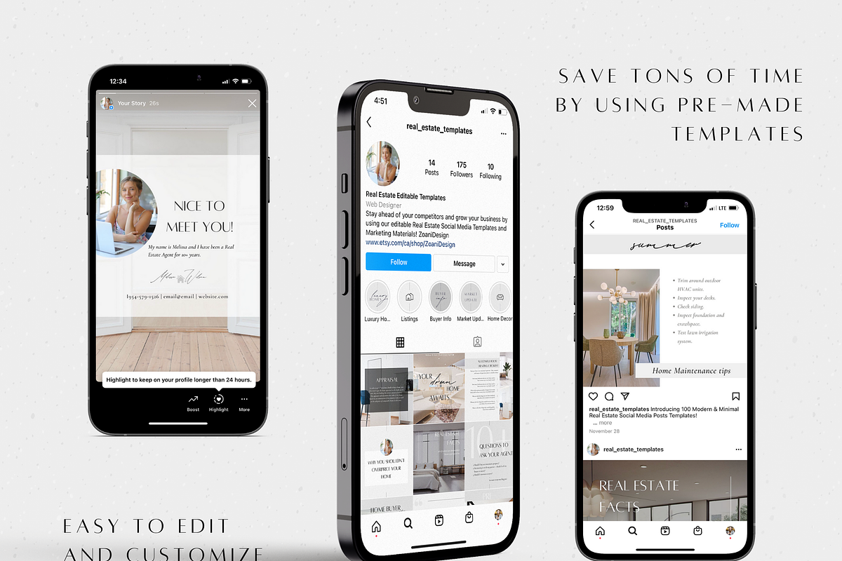 400 Real Estate Social Media Bundle, a Social Media Template by ZoaniDesign (Photo 5 of 10)