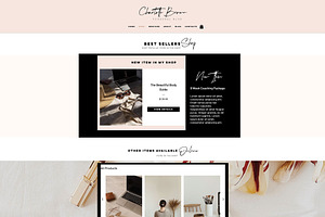 Wix Blog Theme Website Template