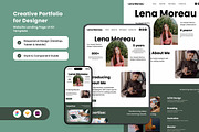 Lena Moreau - Portfolio Landing Page, a Landing Page Template by twinstd (Thumbnail 1 of 5)