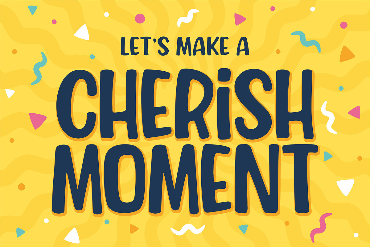 Cherish Moment, a Font by Orenari (Photo 1 of 6)