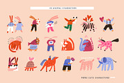 Valentine Animals | SVG, PNG, AI, an Animal Illustration by Olia (Thumbnail 2 of 11)