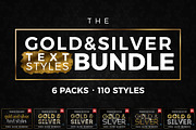 BUNDLE: Gold & Silver Text Styles, a Layer Style Add-On by Jonas Stensgaard (Thumbnail 1 of 7)