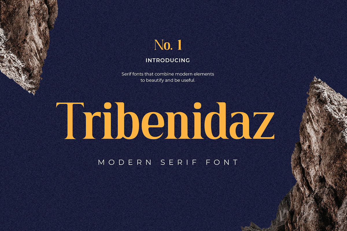 Tribenidaz Serif Display Font, a Serif Font by UICreative (Photo 1 of 4)