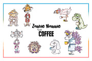 Coffee Zombie Critters, an Animal Illustration by Cuddle Bunnie Studio (Thumbnail 3 of 4)