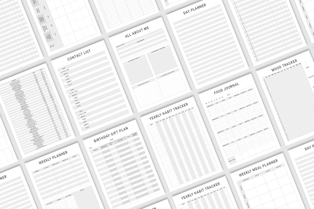 2024 MONDAY & SUNDAY START PLANNER, a Stationery Template by MNT-Creator (Photo 11 of 11)