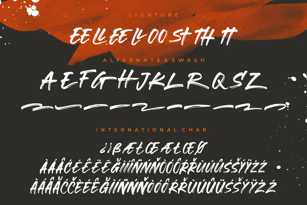Gorock Brush Typeface, a Script Font by Creatype Studio (Photo 9 of 9)