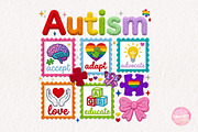 Faux Yarn Autism Awareness Coquette, an Illustration by CreationArt (Thumbnail 2 of 6)