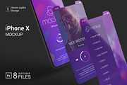 iPhone X Mockup Set, an iPhone Mockup by Seven Lights (Thumbnail 1 of 10)