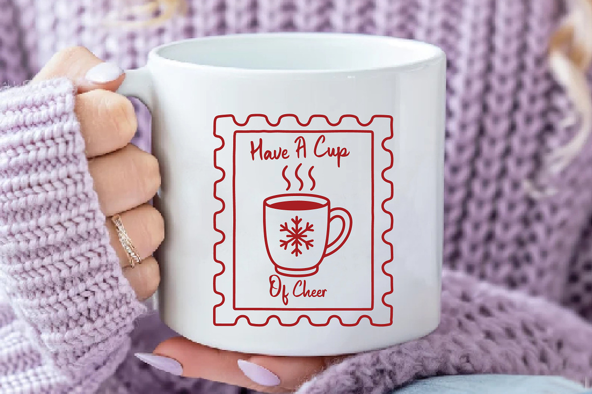 Christmas Cup Stamp PNG, an Illustration by Daily.Designs (Photo 5 of 6)