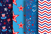 Seamless American Party Patterns, a Pattern Graphic by Iryna Denysova (Thumbnail 8 of 13)