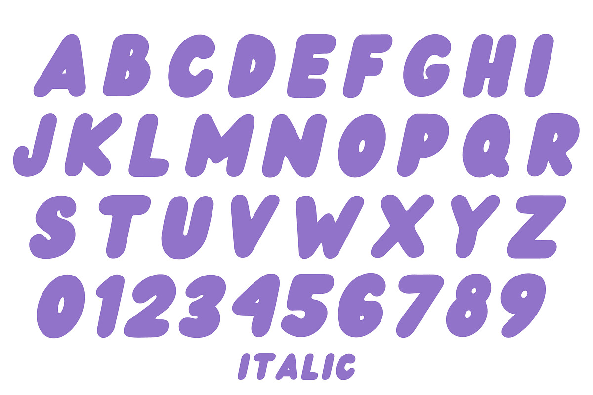 Wedges - Rounded Font preview 8