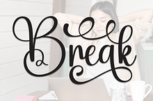 Break | Script Font