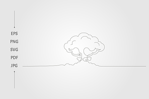 Atomic bomb line this continues line