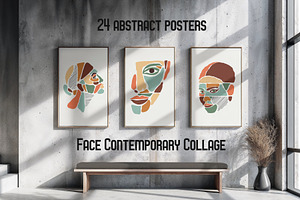 Woman Surreal Face Posters