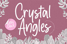 Crystal Angles Modern Monoline Font