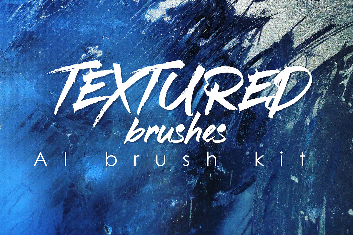 Textured brushes. AI brush kit, a Brush Add-On by Leo Studio Design Lab (Photo 1 of 3)