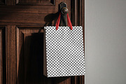 Paper Shopping Bag Mockup, a Packaging Mockup by Designer Dude (Thumbnail 2 of 2)
