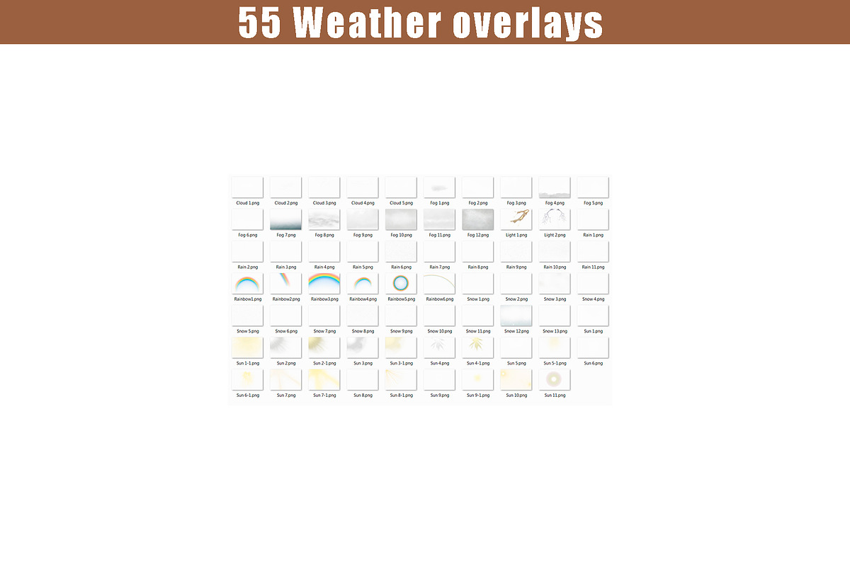 Weather rain sun fog snow overlay, a Layer Style Add-On by OverlayBox (Photo 4 of 5)
