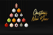 Sport Christmas Vector Set, a Decorative Illustration by Lunarts Studio (Thumbnail 2 of 7)