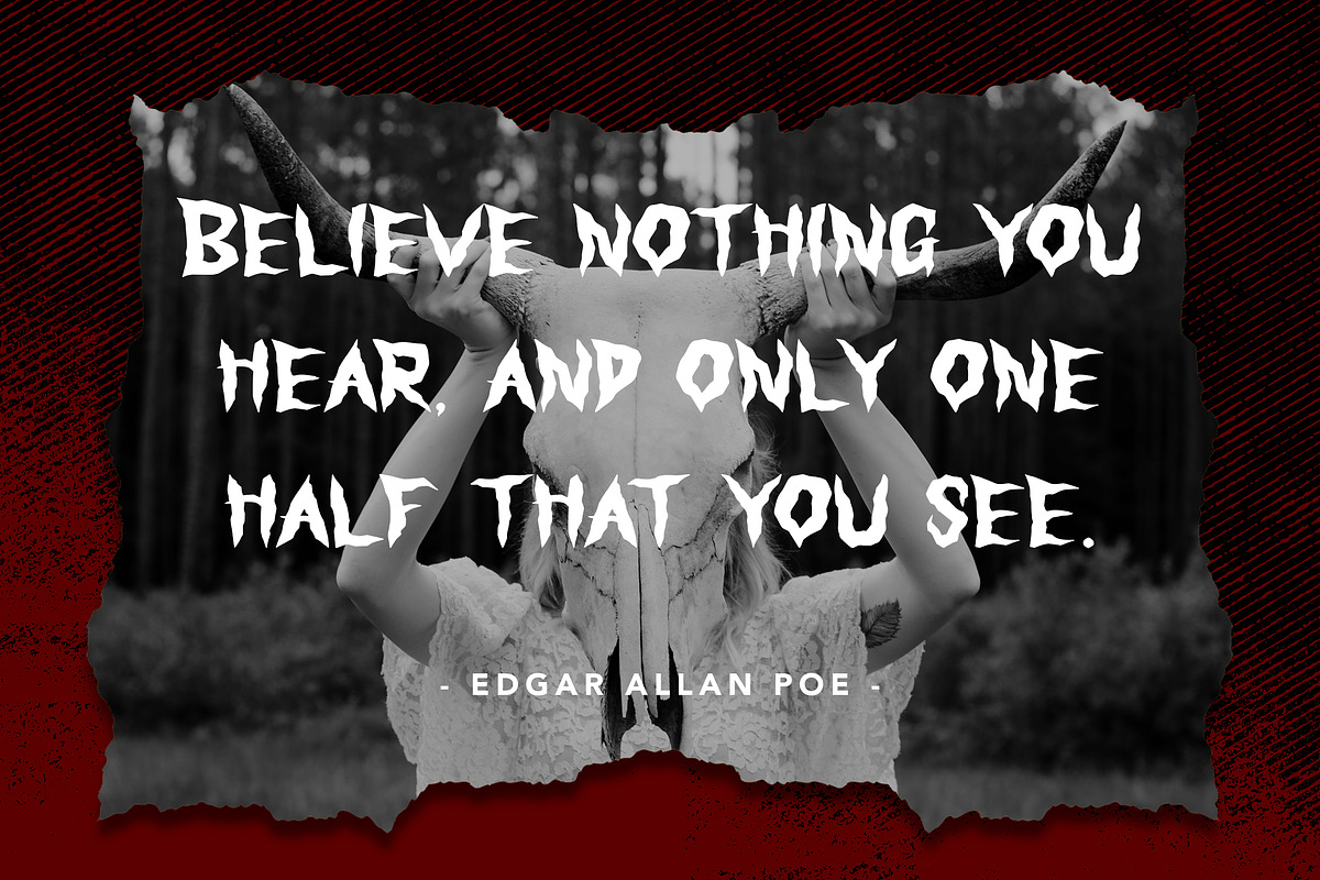 Monster Scream - Gothic Display Font, a Handwritten Font by Arendxstudio (Photo 6 of 9)