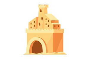 Sand castle. Kids fortress, an Object Illustration by the8monkey