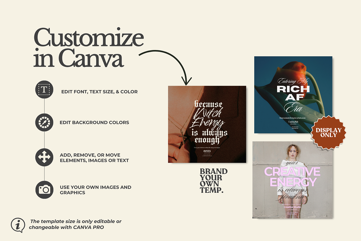 Witchy Canva Template Bundle, a Templates & Theme by BYOTstudios (Photo 10 of 12)